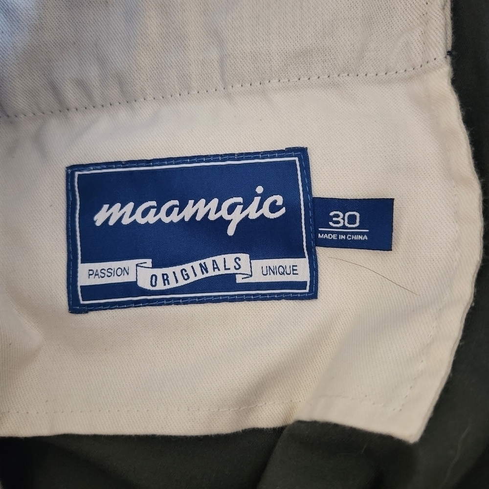 Maagic 5.5 Inch Cotton Casual Wear Shorts In Slate Grey. Mens Size 30 - Picture 5 of 6